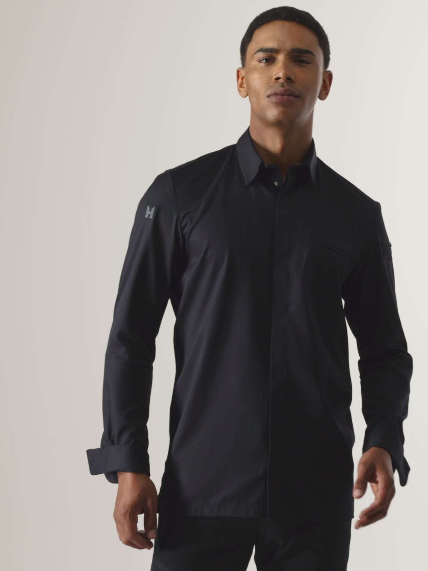 Chef Jacket Men | Angelo Black | Le Nouveau Chef
