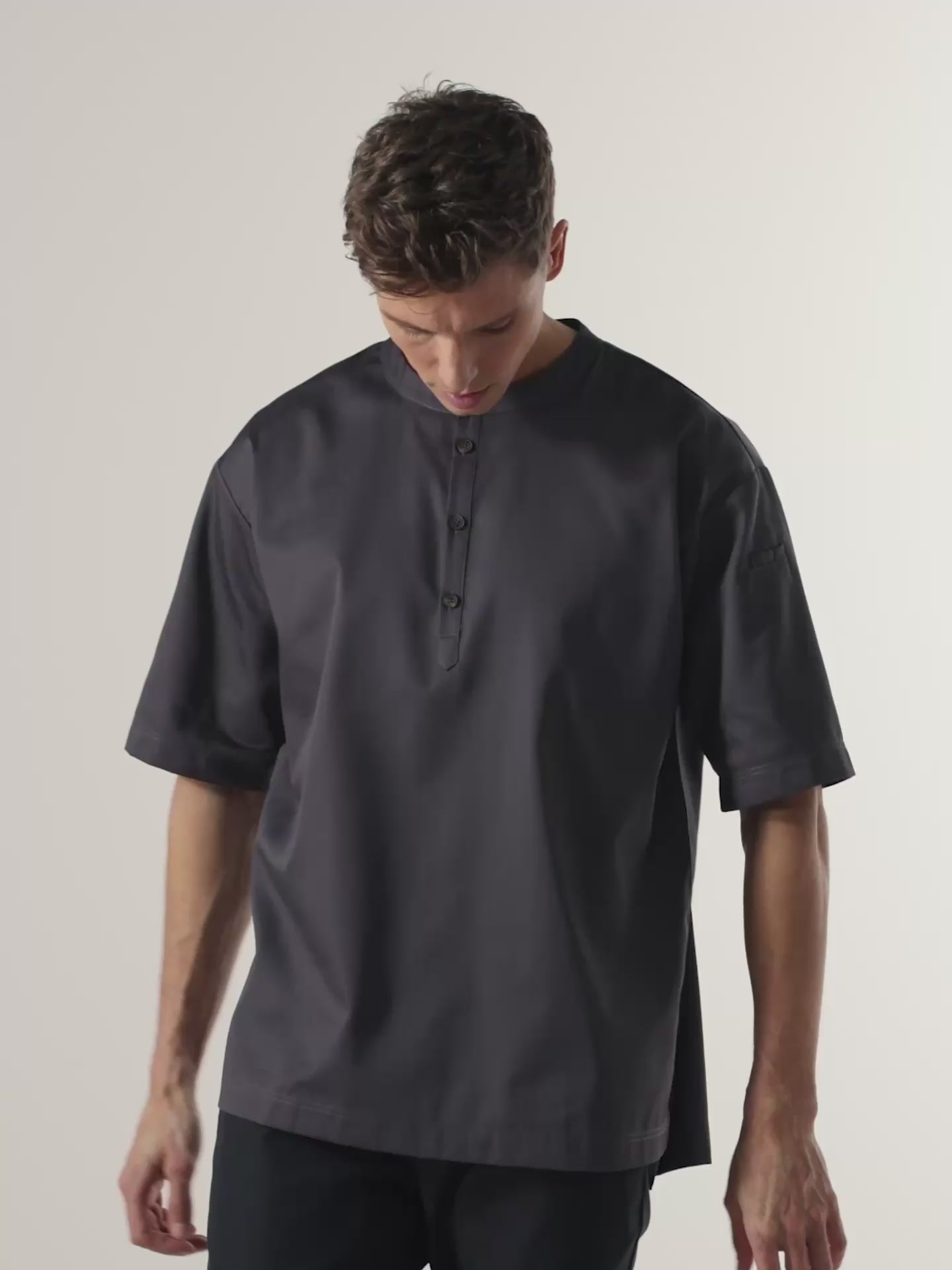 T-Shirt Men | Gorgio Dark Grey | Le Nouveau Chef