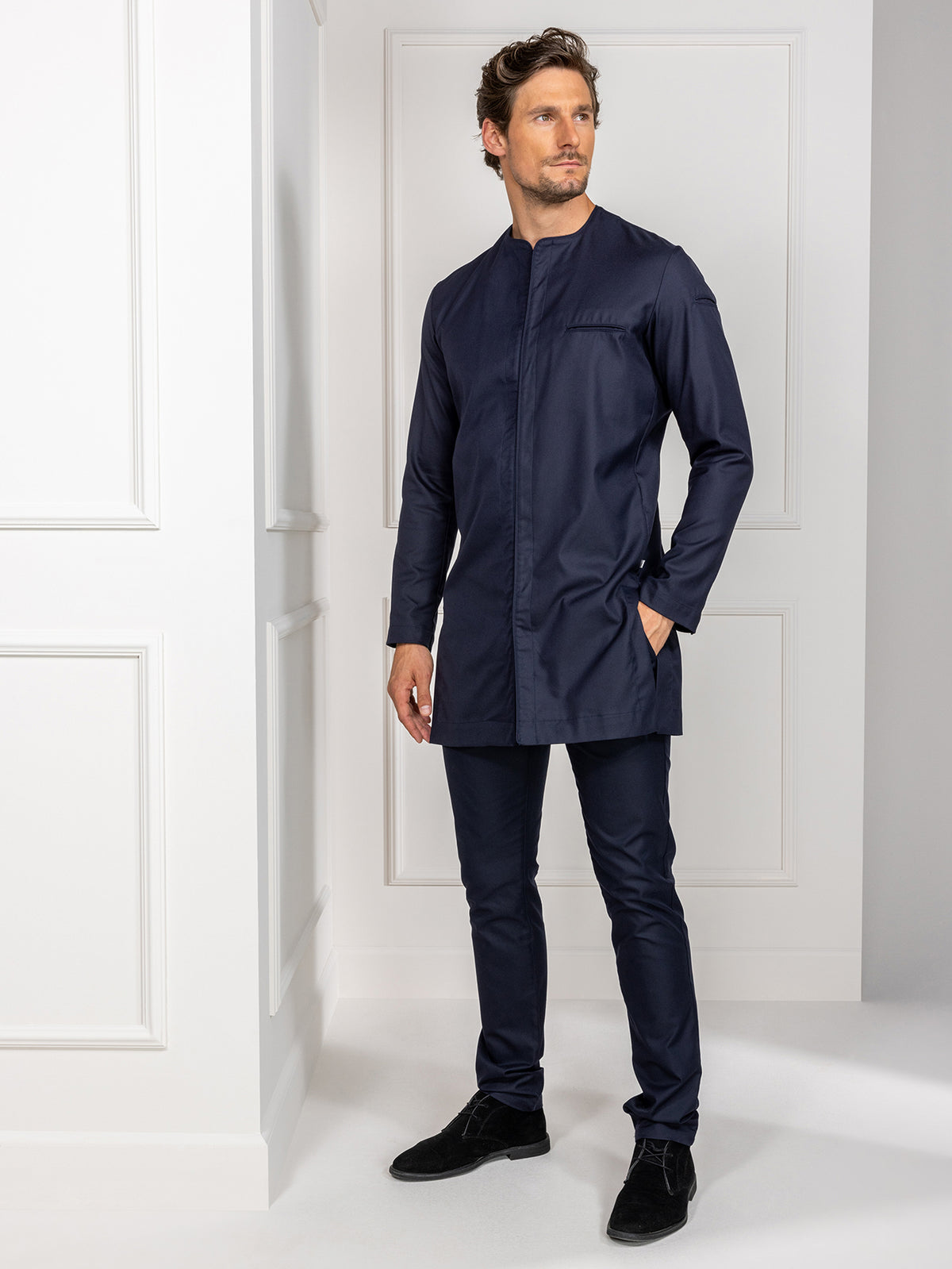 Chef Jacket Jasper Deep Blue Le Nouveau Chef