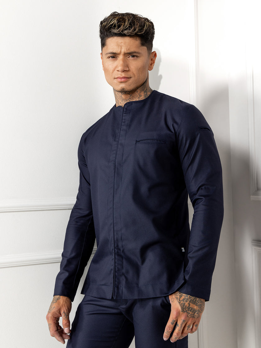 Chef Jacket Jason Deep Blue Le Nouveau Chef