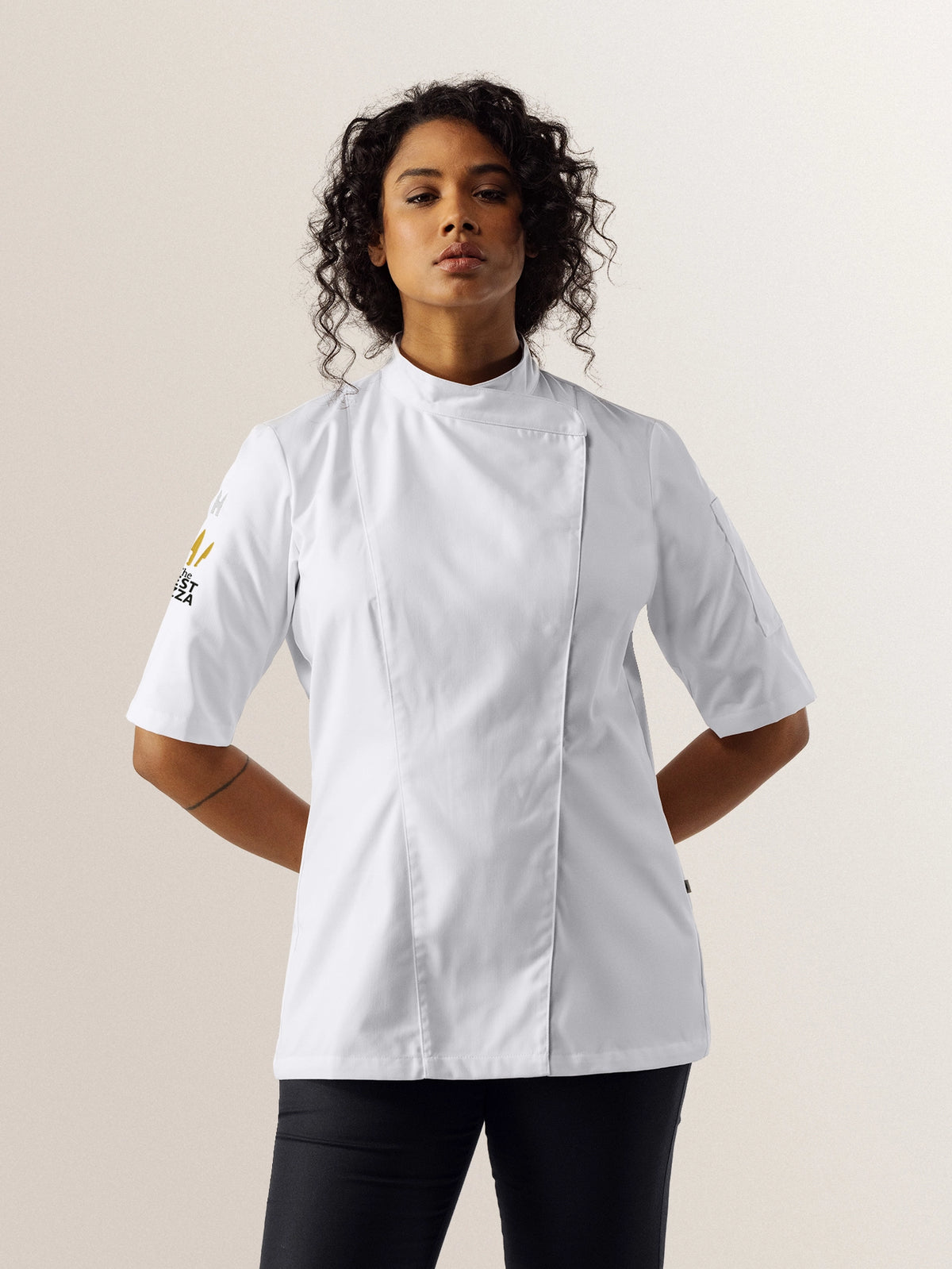 Chef Jacket Women The Best Pizza Brunelle White Le Nouveau Chef