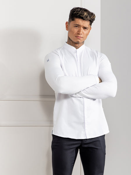 Chef Jacket Long Sleeves Oil-proof Unisex Adult Kitchen Chef Coat Anti-pilling