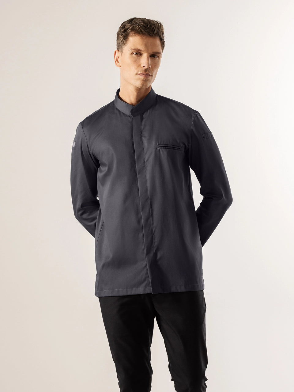 Kochjacke Bäckerjacke Kochbekleidung C738 Portwest schiefergrau (Gr.S-XXXL Kochjacke Bäckerjacke Kochbekleidung C738 Portwest schiefergrau (Gr.S-XXXL