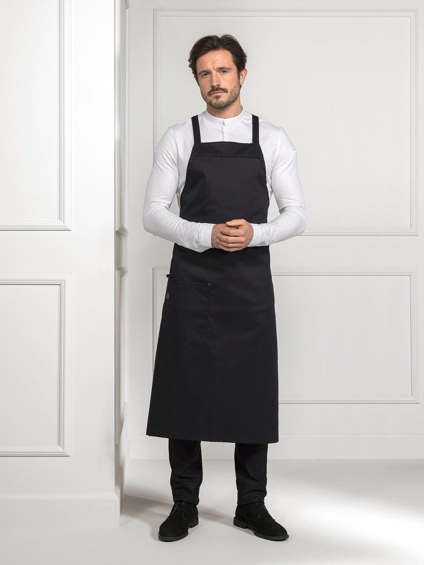 Bib Apron Erik Black Le Nouveau Chef