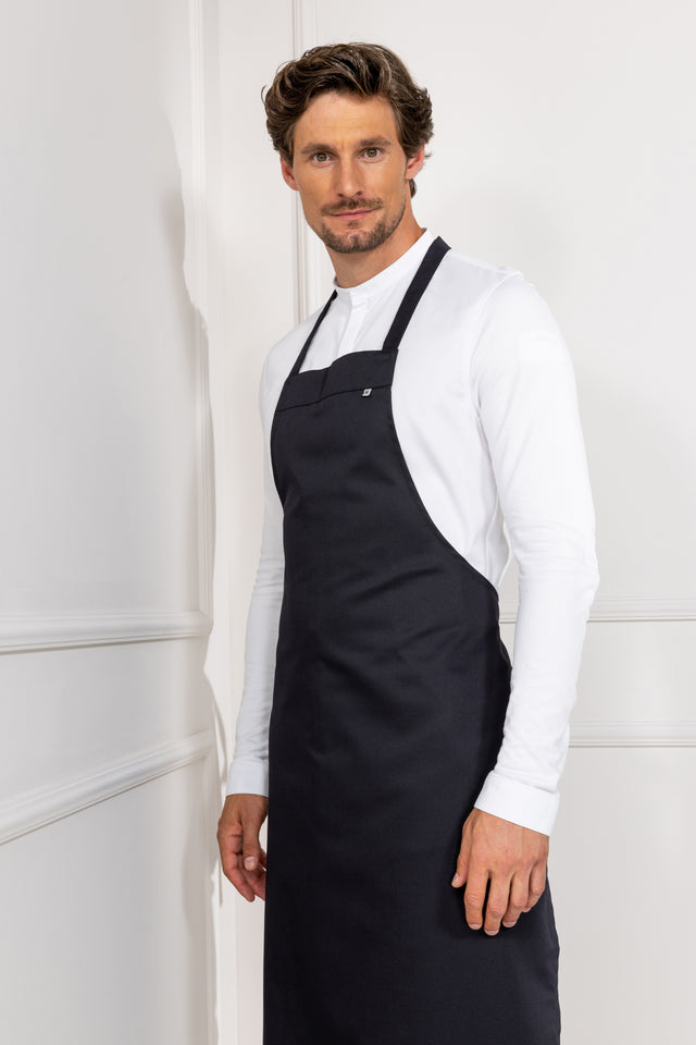 Bib Apron Sterklas Denver Black Le Nouveau Chef