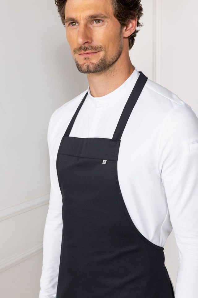 Bib Apron Denver Black Le Nouveau Chef