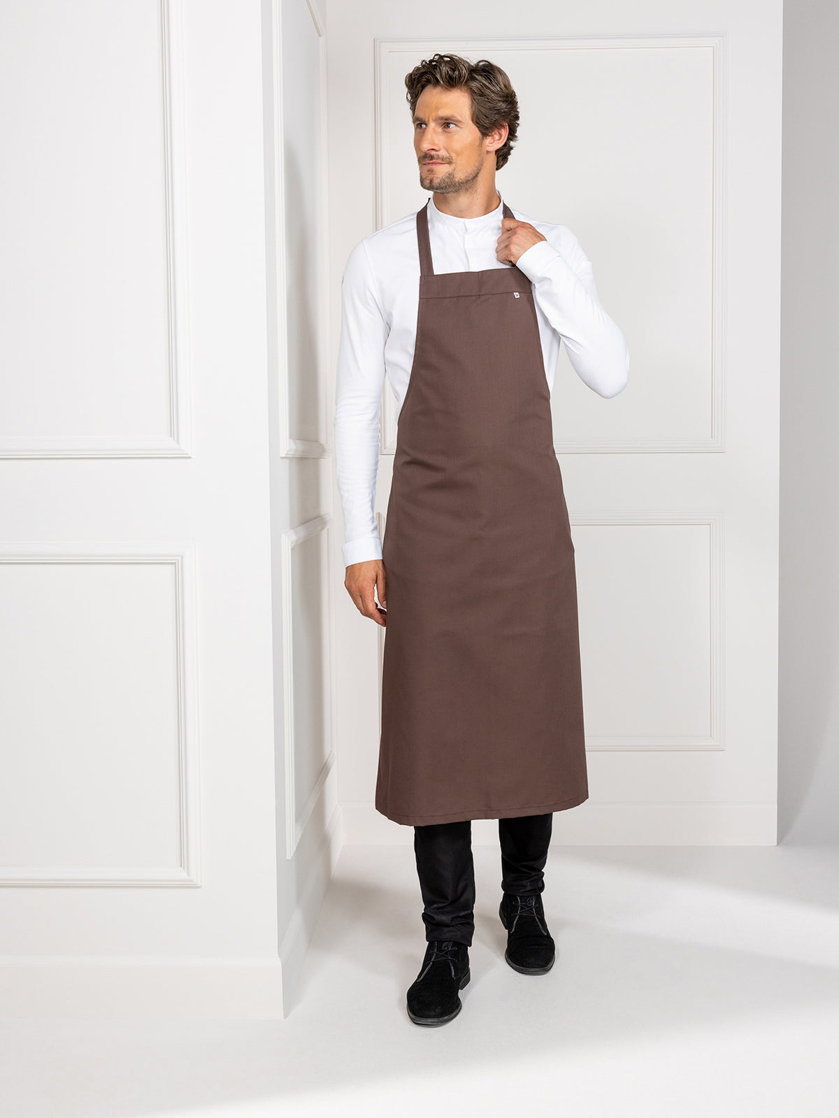 Bib Apron Denver Pure Choco Le Nouveau Chef