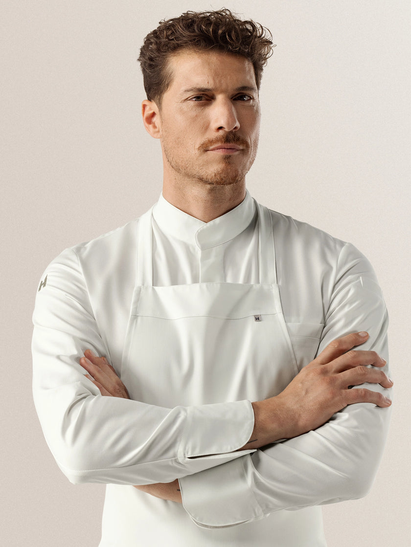 Bib Apron We're Smart Denver Undyed Le Nouveau Chef