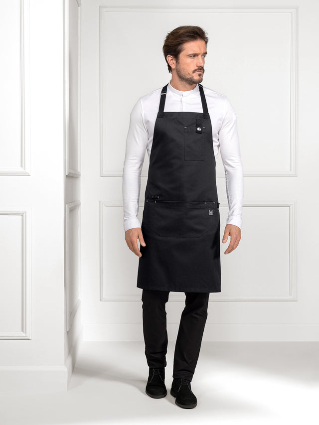 Bib Apron Seattle Black Le Nouveau Chef