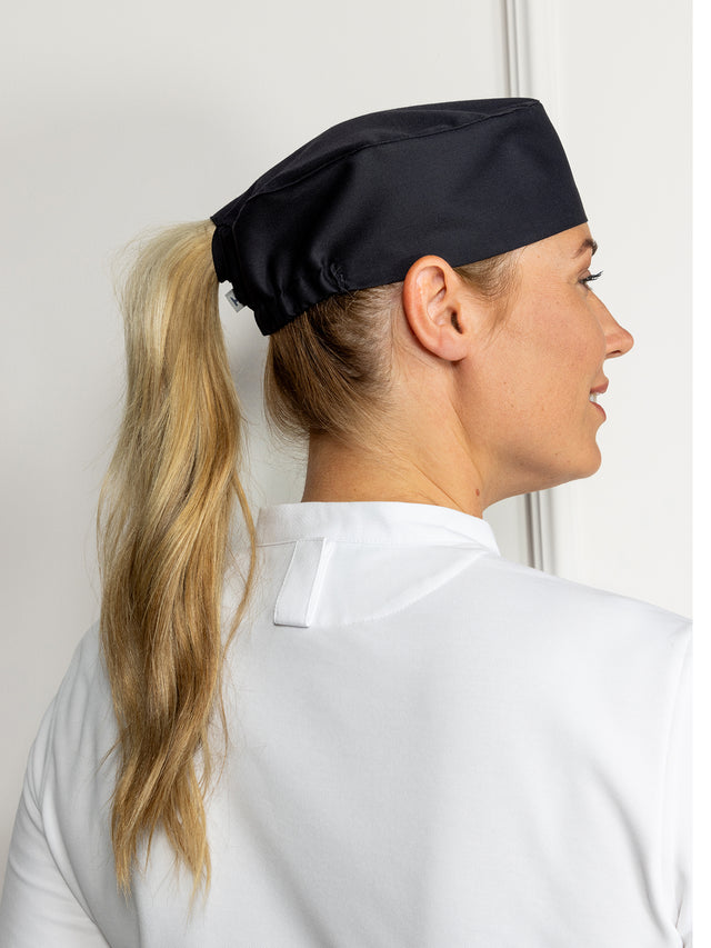 Chef Hat Fez ladies Black Le Nouveau Chef