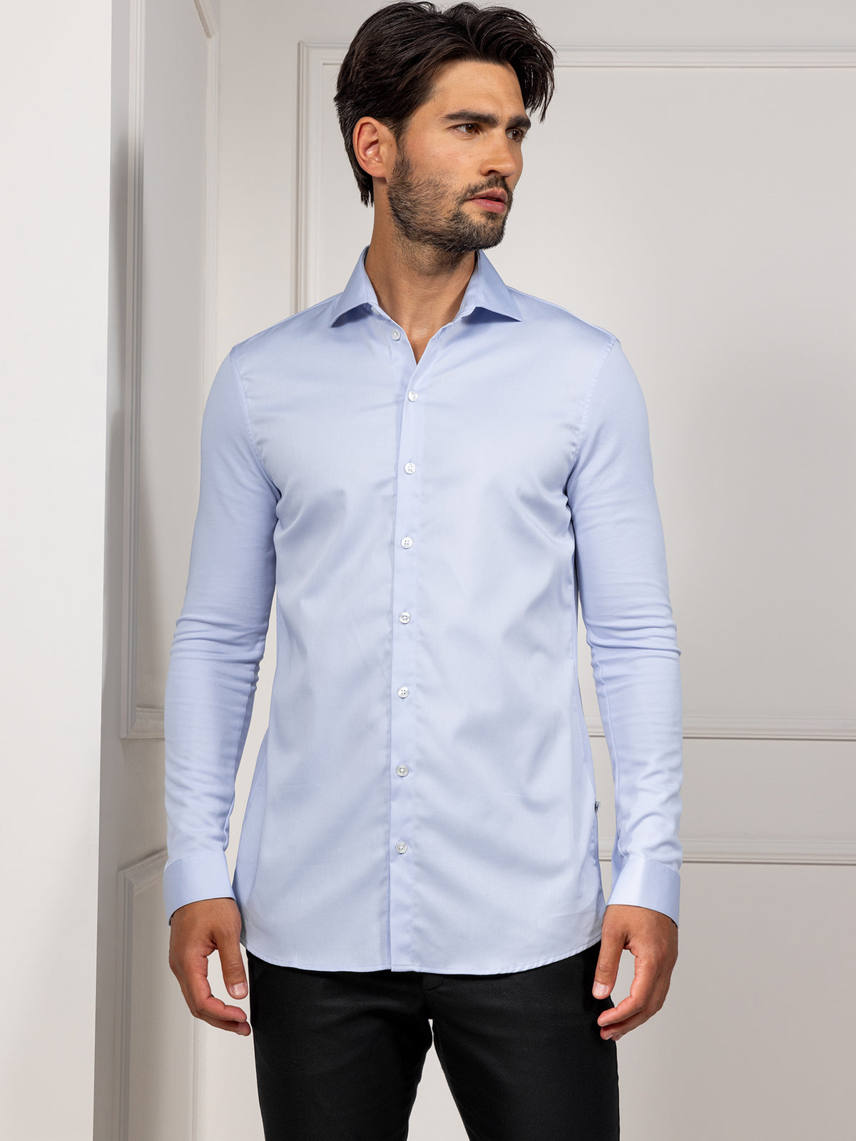 Service Shirt Liam Sky Blue Le Nouveau Chef