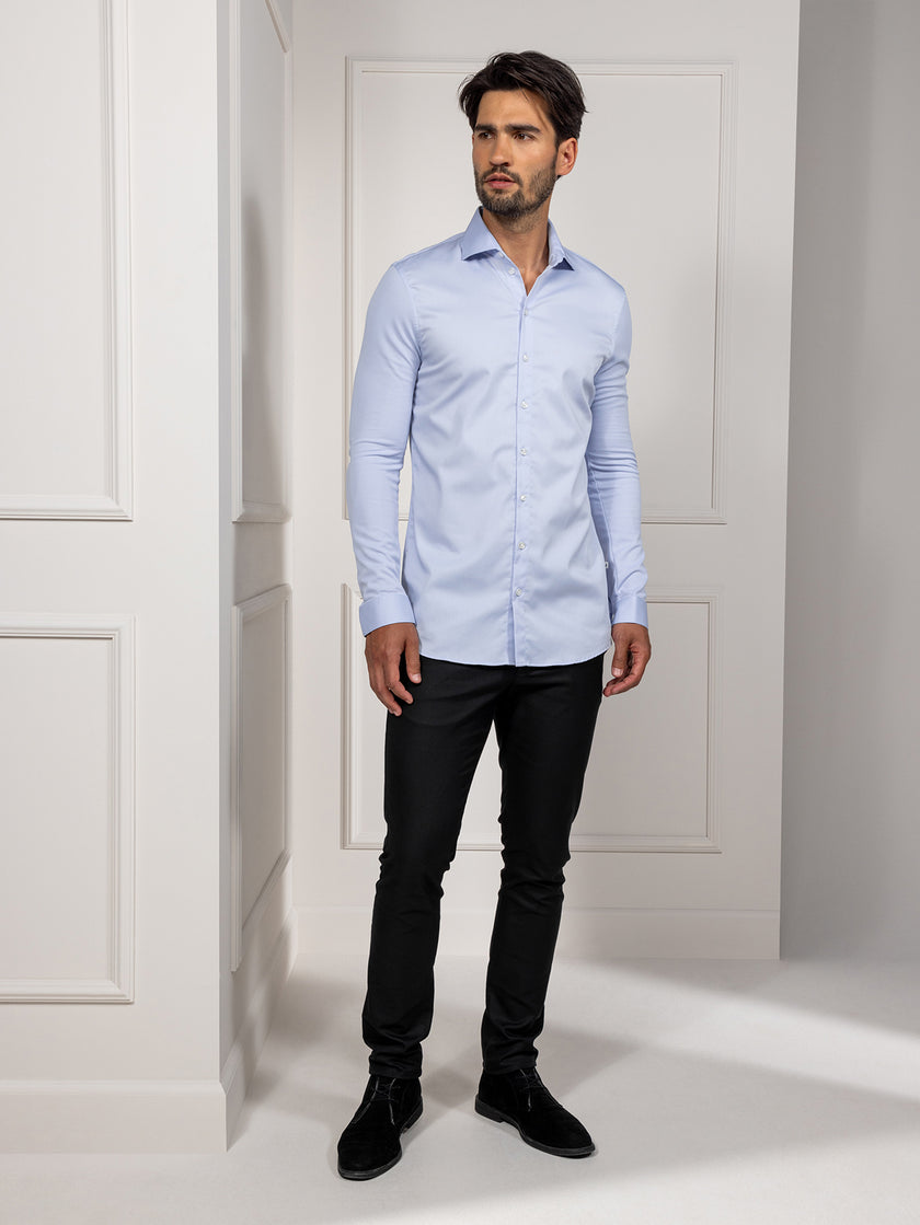 Service Shirt Liam Sky Blue Le Nouveau Chef