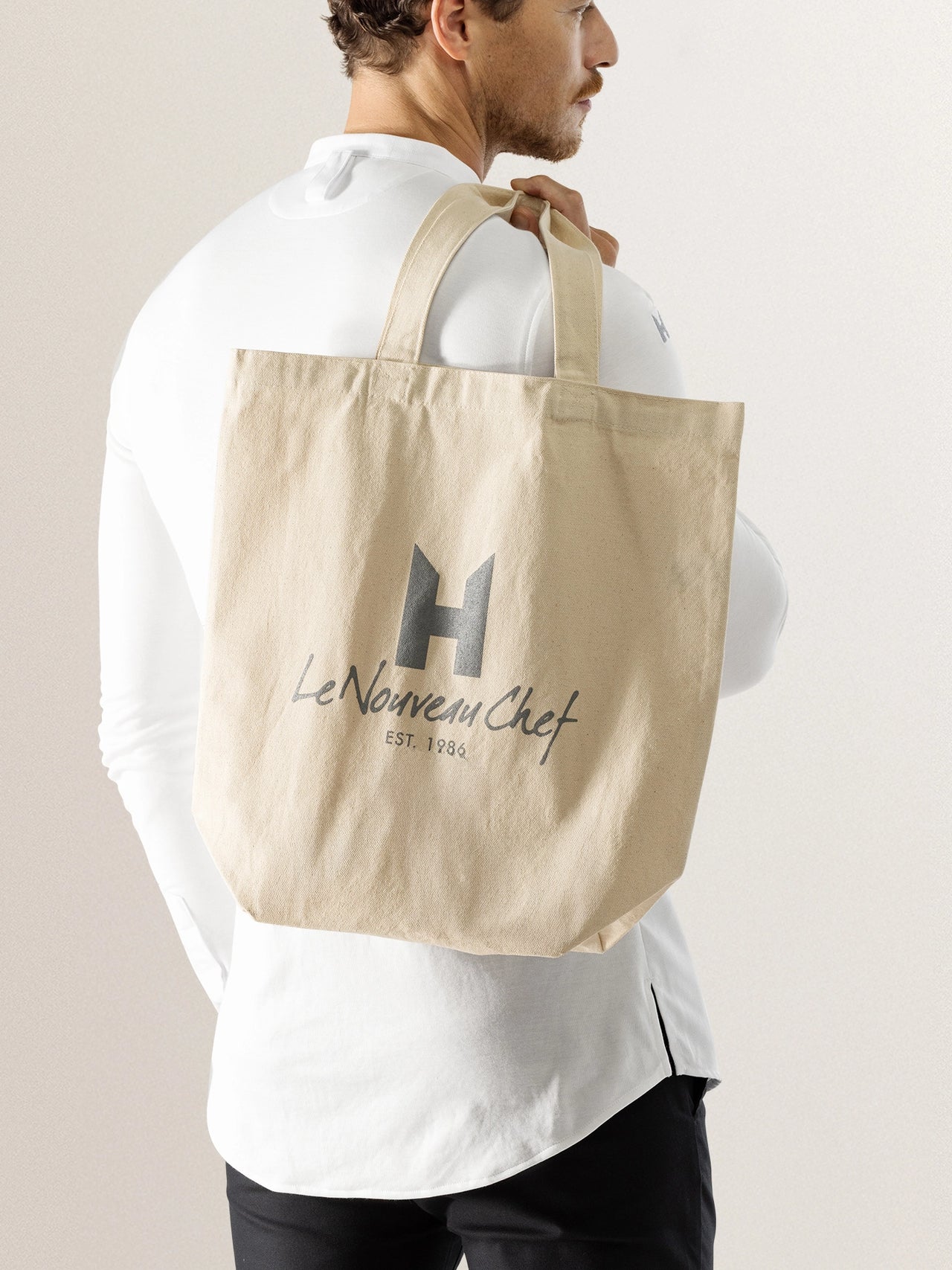 Canvas Shopper Bag Grey