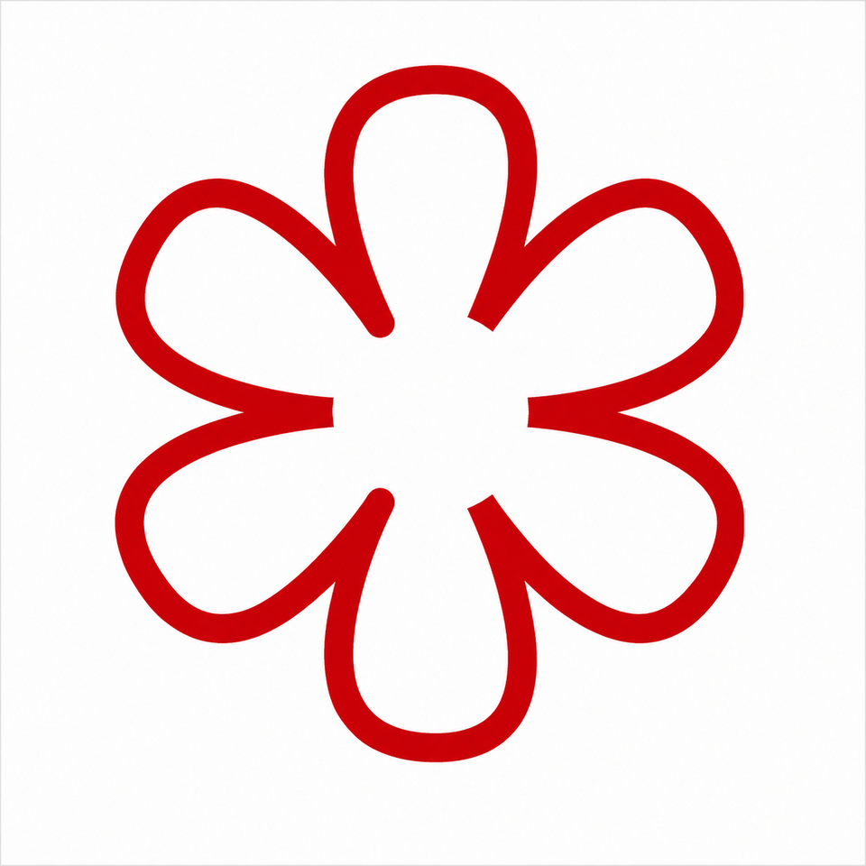 Logo 1 Michelin * Rood - Linkermouw, boven penzak