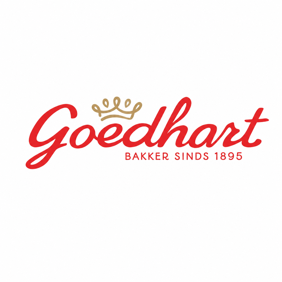 Logo Goedhart 125 jaar + Kroontje - Linkerborst - Rood en Goud